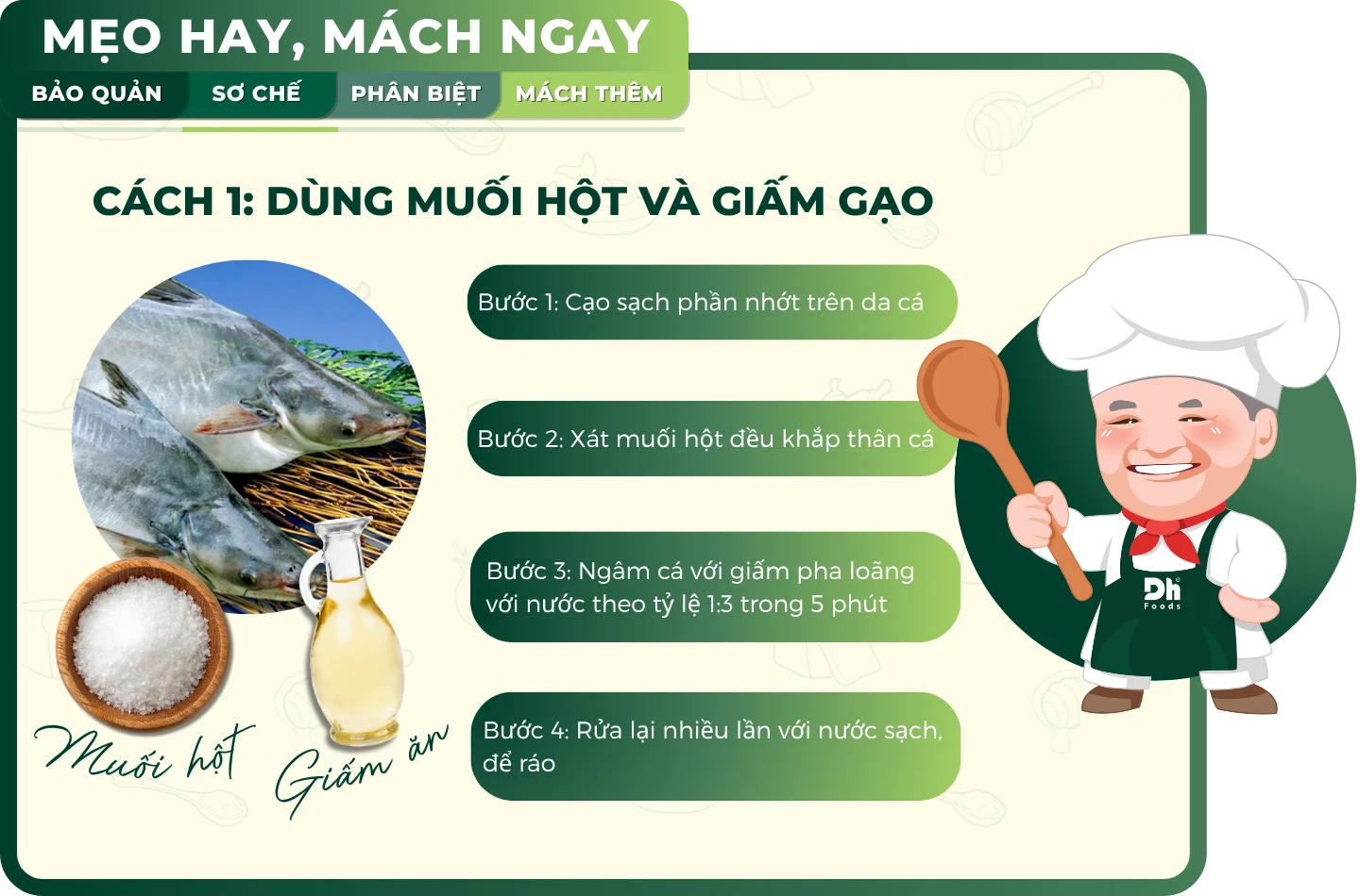Cách làm sạch cá Basa