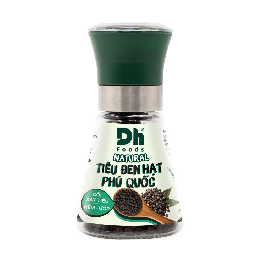 Natural Ti&ecirc;u Đen Hạt Ph&uacute; Quốc - Nắp cối xay Ceramic